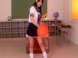 Japanese Schoolgirl Ball Game with XXX Nippon Porn Shockers